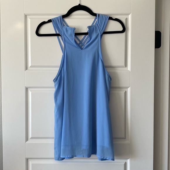 Women’s Summer Light Blue Tank Top - Picture 3 of 3